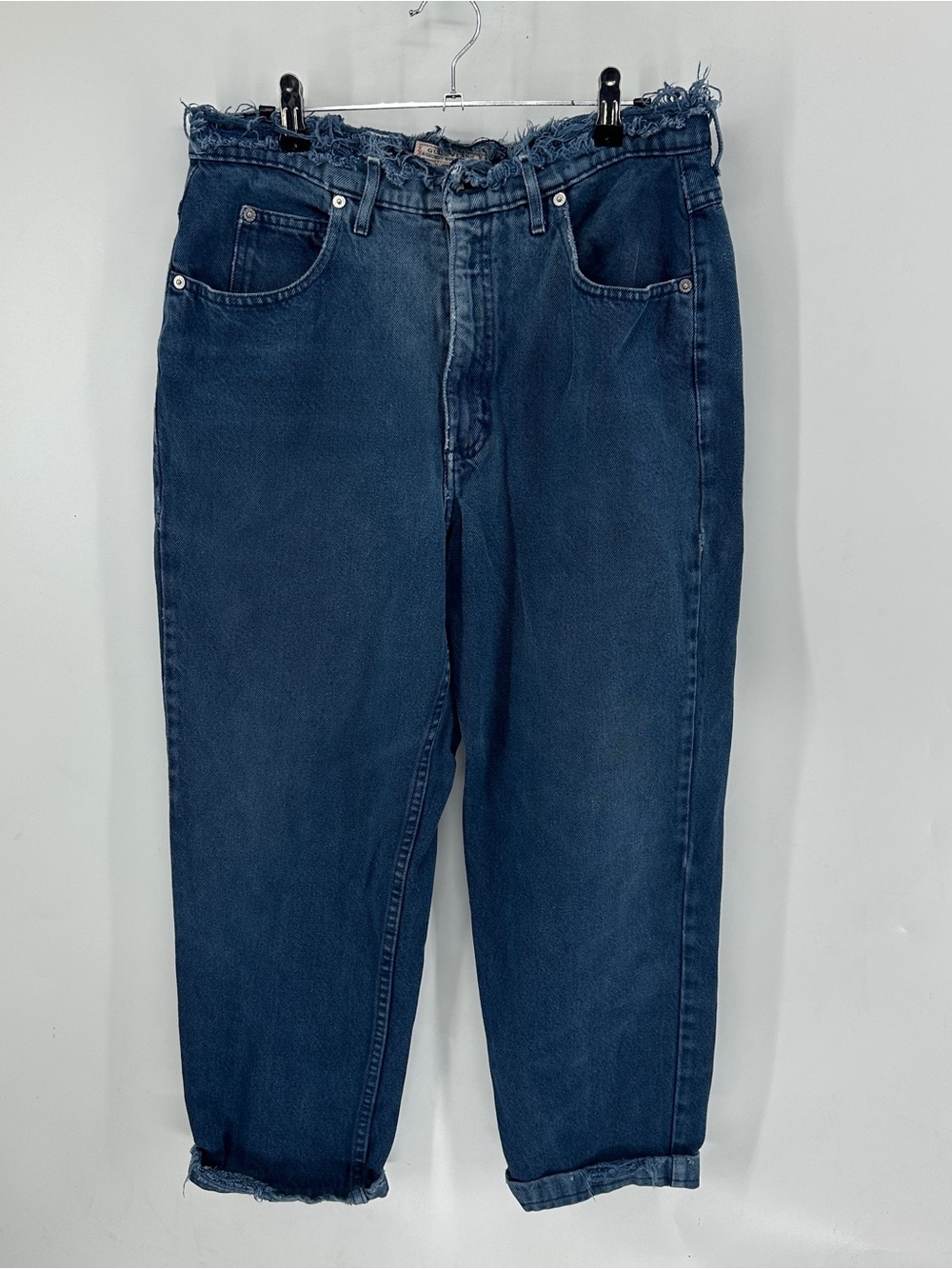 VINTAGE 90s GUESS Cotton High Waisted Jeans Georges Marciano Sz 32
